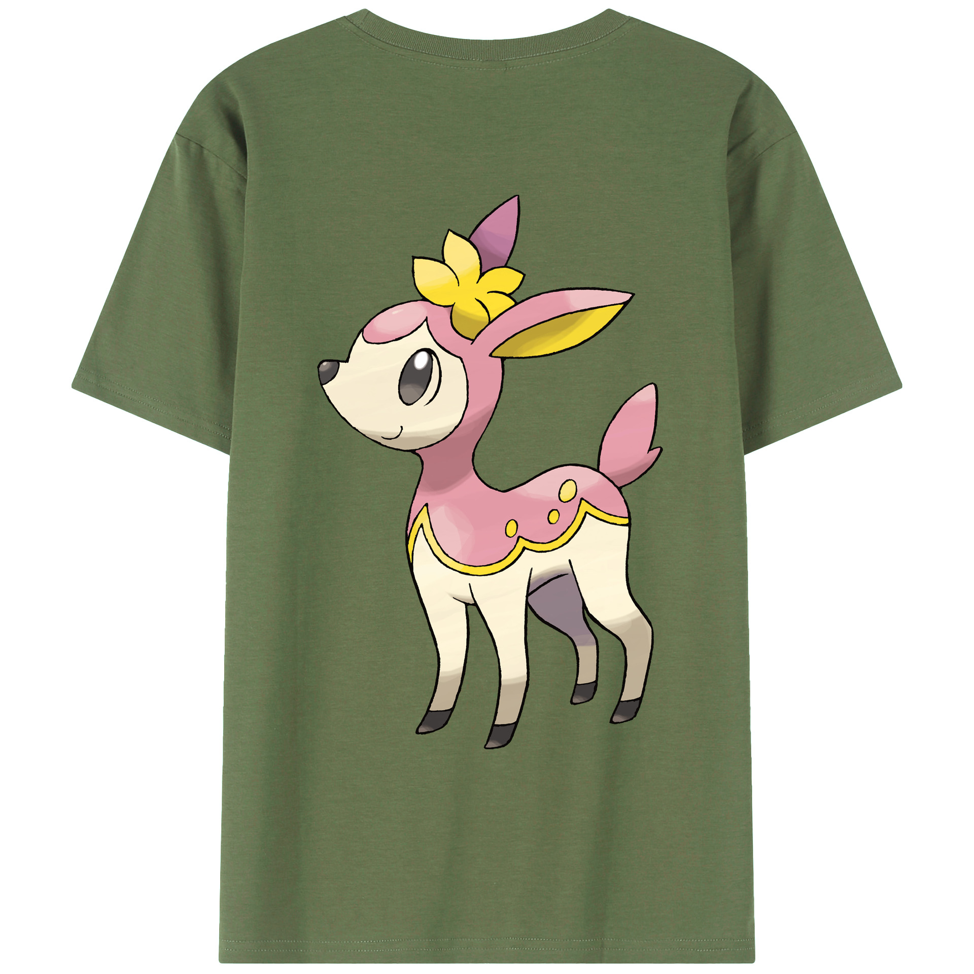 （画像用） ポケットモンスター Pokémon 綿100％ メンズ半袖Tシャツ（バックプリント） 通気性
